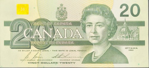 Kanada banknote kan - kanada, 20