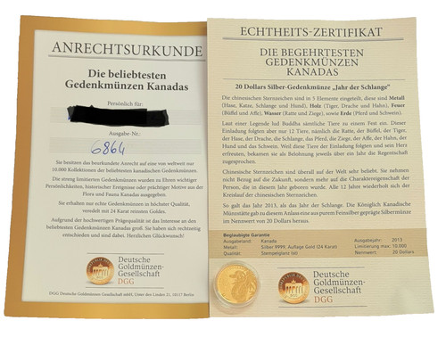 Dollar gedenkmünze kanada - 20,
